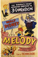 Melody Time Movie Poster Print featuring vibrant Disney animation.