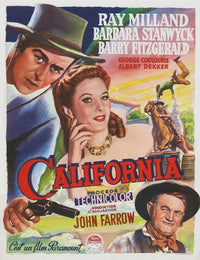 California Movie Poster Print showcasing vibrant California landscapes.