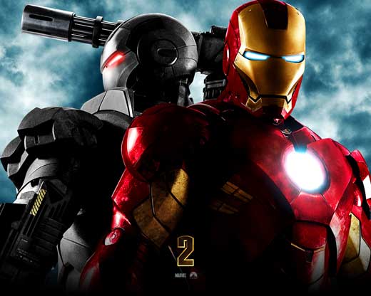 Iron Man 2 Movie Poster Print featuring vibrant colors and iconic imagery.