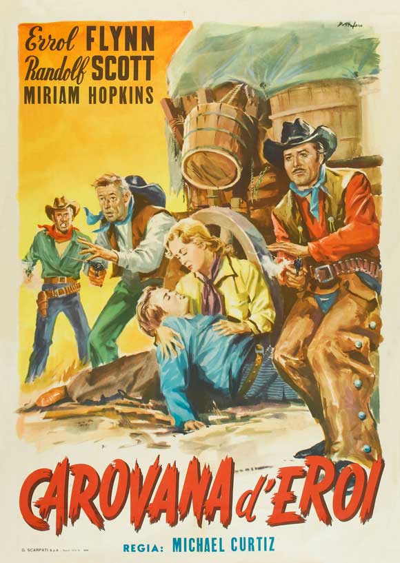 Virginia City Movie Poster Print featuring Wild West theme.