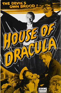 House of Dracula Movie Poster Print in 11 x 17 size.