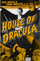 House of Dracula Movie Poster Print in 11 x 17 size.