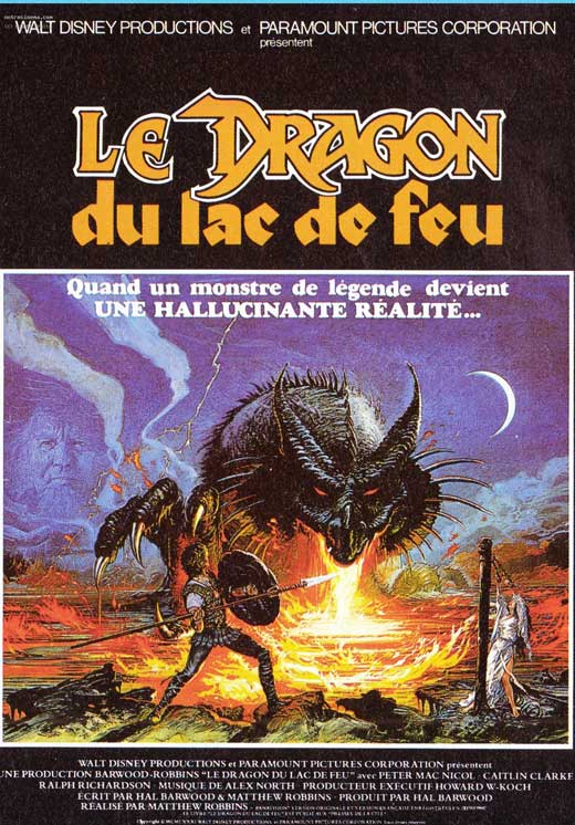Dragonslayer Movie Poster Print showcasing epic fantasy art.