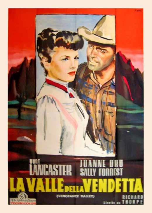 Vengeance Valley Movie Poster Print showcasing classic film artwork.