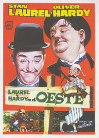 Way Out West Movie Poster Print showcasing classic film imagery.