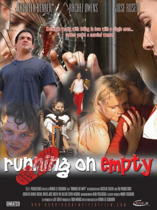 Running on Empty Dreams Movie Poster in multiple sizes.