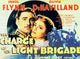 The Charge of the Light Brigade Movie Poster Print featuring dramatic battle scenes.