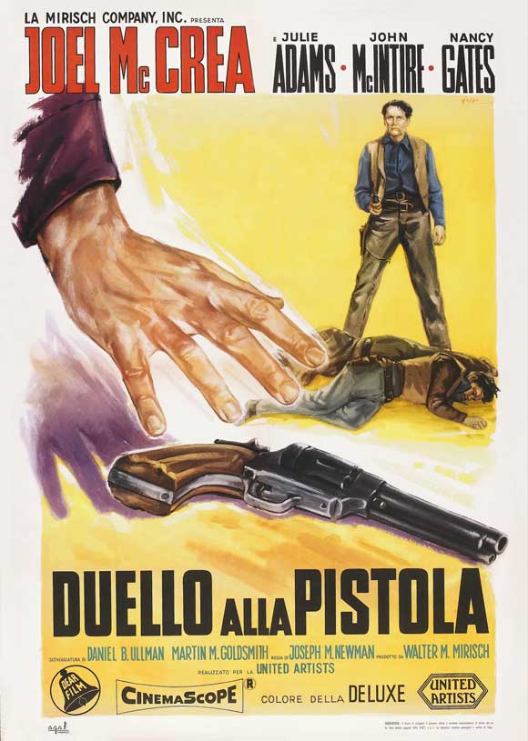 The Gunfight at Dodge City movie poster print featuring iconic Wild West imagery.