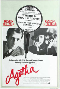 Agatha Movie Poster Print featuring classic mystery design.