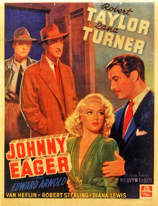 Johnny Eager Movie Poster Print featuring classic film visuals