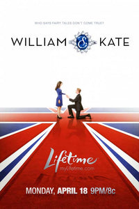 William & Kate Movie Poster Print featuring the royal couple.