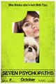 Seven Psychopaths movie poster print featuring dark comedy theme.