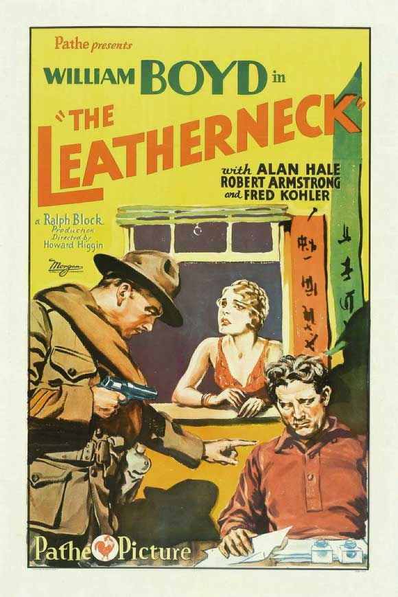 Leatherneck Movie Poster Print showcasing intense military action.
