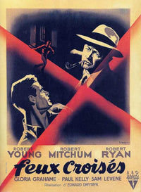 Crossfire Movie Poster Print featuring dramatic cinematic imagery.