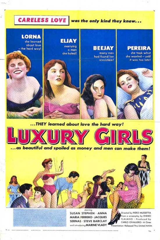 Luxury Girls Movie Poster Print showcasing vibrant cinematic art.