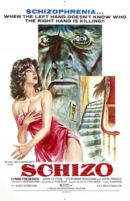 Schizo Movie Poster Print featuring intense cinematic imagery.