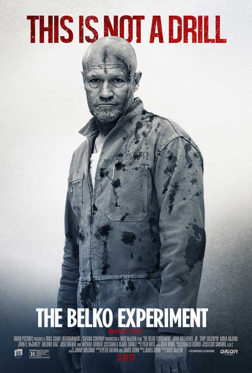 The Belko Experiment Movie Poster Print featuring intense cinematic imagery.