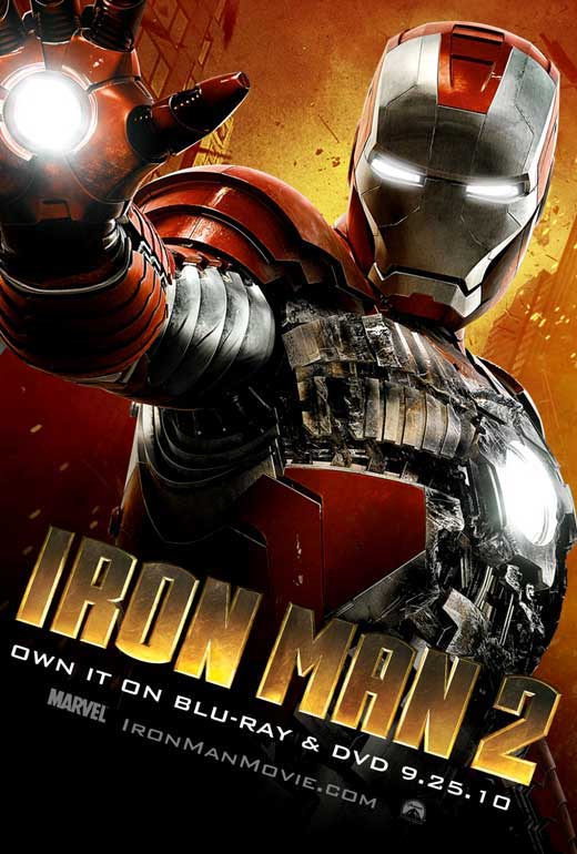 Iron Man 2 Movie Poster Print featuring dynamic superhero artwork.