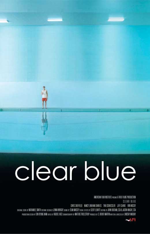 Clear Blue Movie Poster Print showcasing serene visuals.
