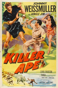 Killer Ape Movie Poster Print showcasing thrilling cinematic art.
