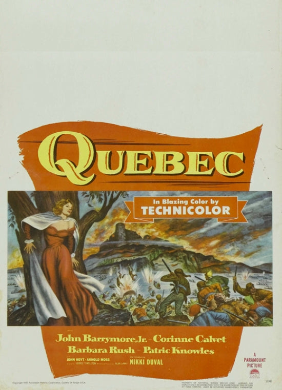 Quebec Movie Poster Print featuring vibrant colors and cinematic artistry.
