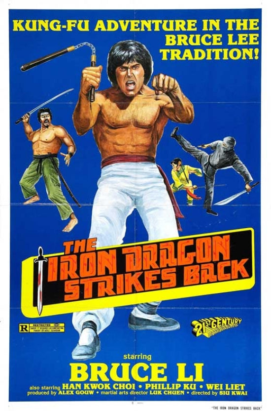 Iron Dragon Strikes Back Movie Poster featuring dynamic action visuals.