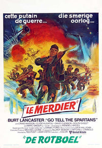 Go Tell the Spartans Movie Poster Print showcasing cinematic history.