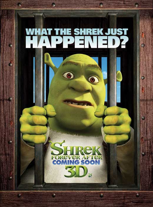 Shrek Forever After Movie Poster Print showcasing vibrant animation.
