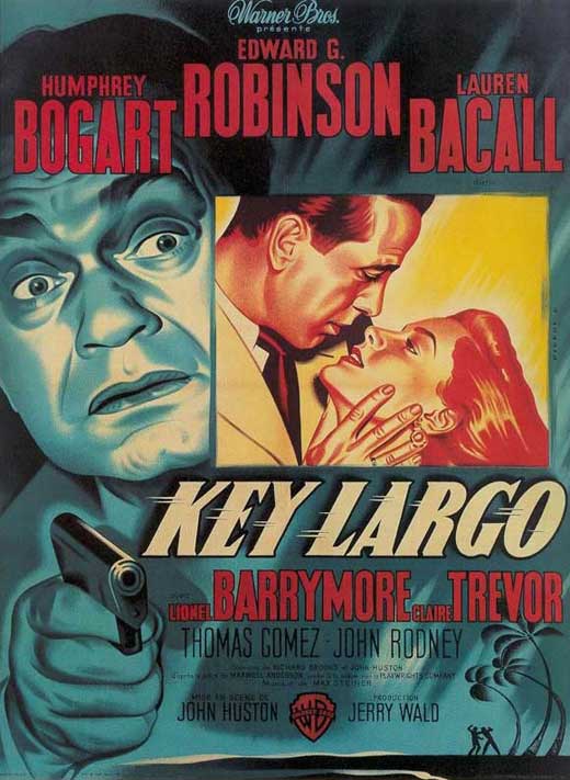 Key Largo Movie Poster Print showcasing classic film artwork.