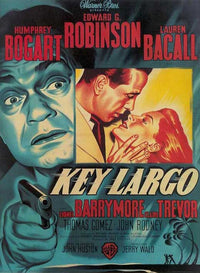 Key Largo Movie Poster Print showcasing classic film artwork.