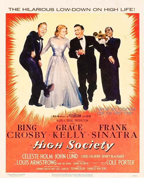 High Society Movie Poster Print showcasing elegance and charm