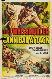 Cannibal Attack Movie Poster Print showcasing horror film art.