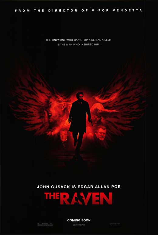 The Raven Movie Poster Print featuring classic Edgar Allan Poe imagery.