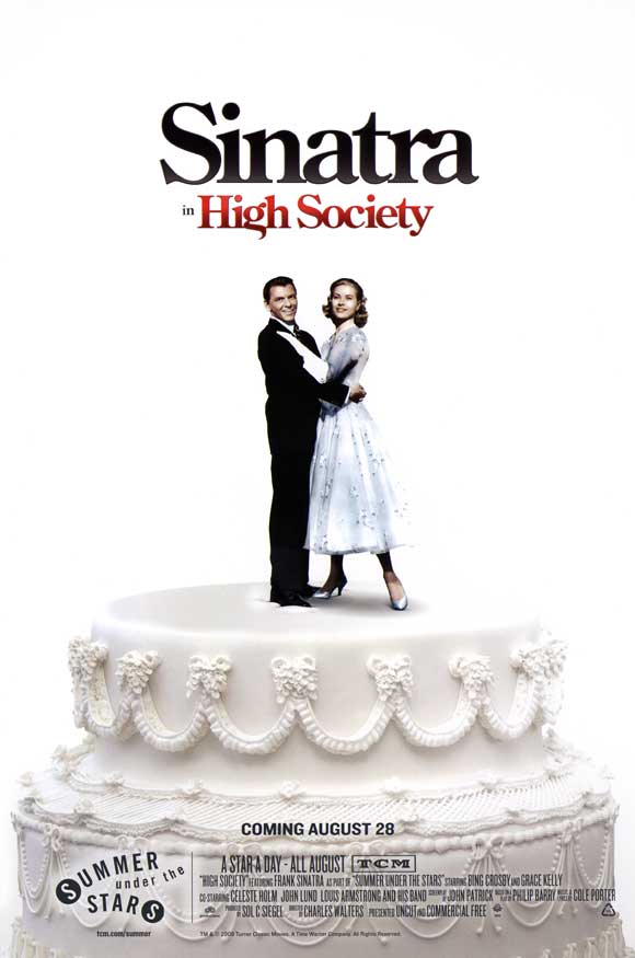 High Society Movie Poster Print showcasing classic cinema elegance.