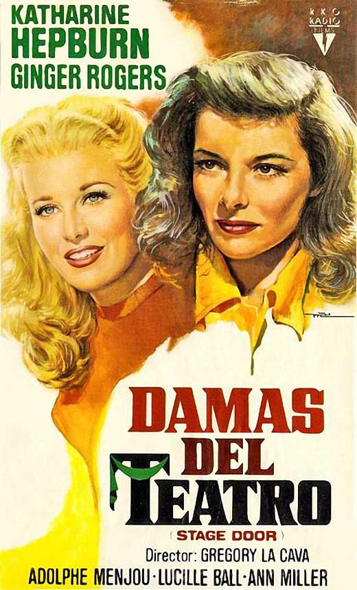 Stage Door Movie Poster Print - Classic film artwork for decor