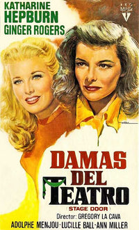 Stage Door Movie Poster Print - Classic film artwork for decor