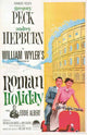Roman Holiday Movie Poster Print featuring Audrey Hepburn.