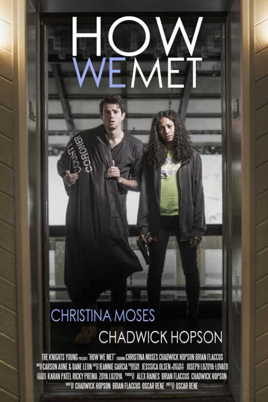 How We Met Movie Poster Print featuring romantic imagery.