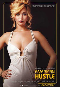 American Hustle Movie Poster Print featuring dynamic film artwork.