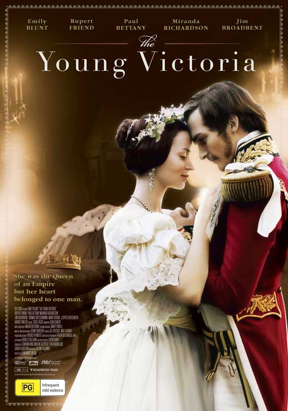 The Young Victoria Movie Poster Print showcasing the elegance of Queen Victoria.