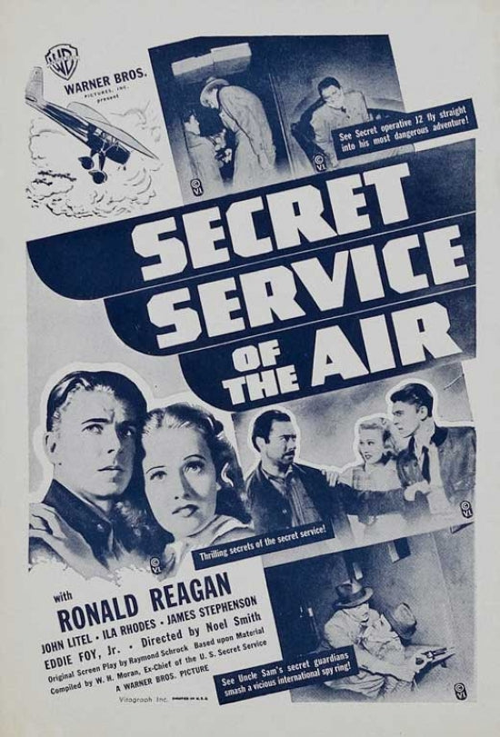 Secret Service of the Air Movie Poster Print showcasing classic aviation themes.