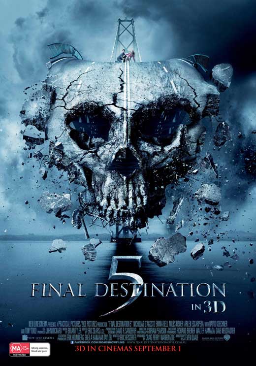 Final Destination 5 Movie Poster Print showcasing intense visuals.