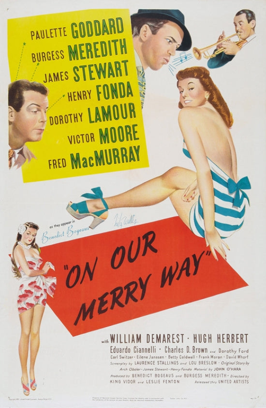 On Our Merry Way Movie Poster Print showcasing whimsical film art.