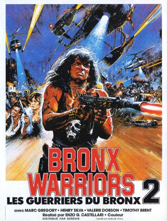 Bronx Warriors 2 Movie Poster Print featuring dynamic artwork.