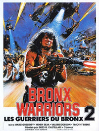 Bronx Warriors 2 Movie Poster Print featuring dynamic artwork.