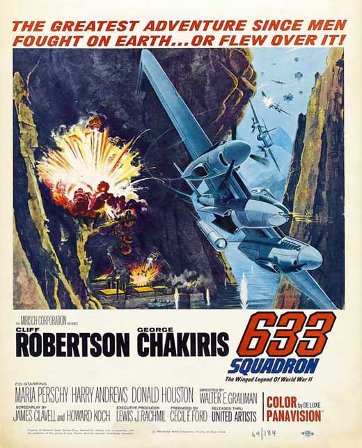 633 Squadron Movie Poster Print - 11 x 17 inches