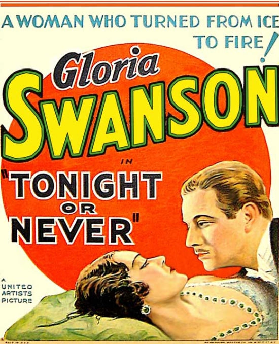 Tonight or Never Movie Poster Print showcasing vibrant cinematic artwork.