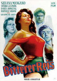 Bitter Rice Movie Poster Print showcasing iconic film art.