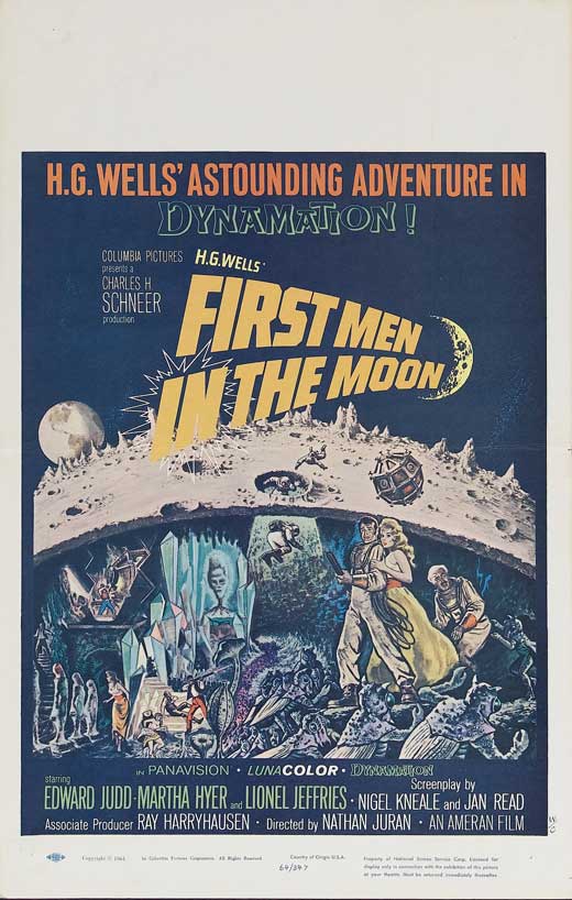 First Men in the Moon Movie Poster Print showcasing classic film art.
