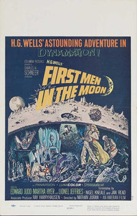 First Men in the Moon Movie Poster Print showcasing classic film art.